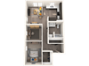 one bedroom plus den floorplan